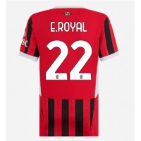 Stroje piłkarskie AC Milan Emerson Royal #22 Koszulka Podstawowej dla damskie 2024-25 Krótki Rękaw